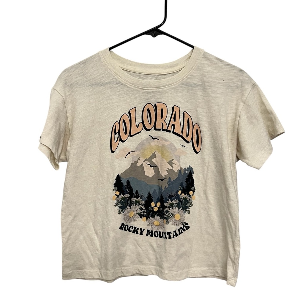 JUNIORS Colorado Rocky Mountains Graphic Tee Nature Hiking Outdoors XL‎